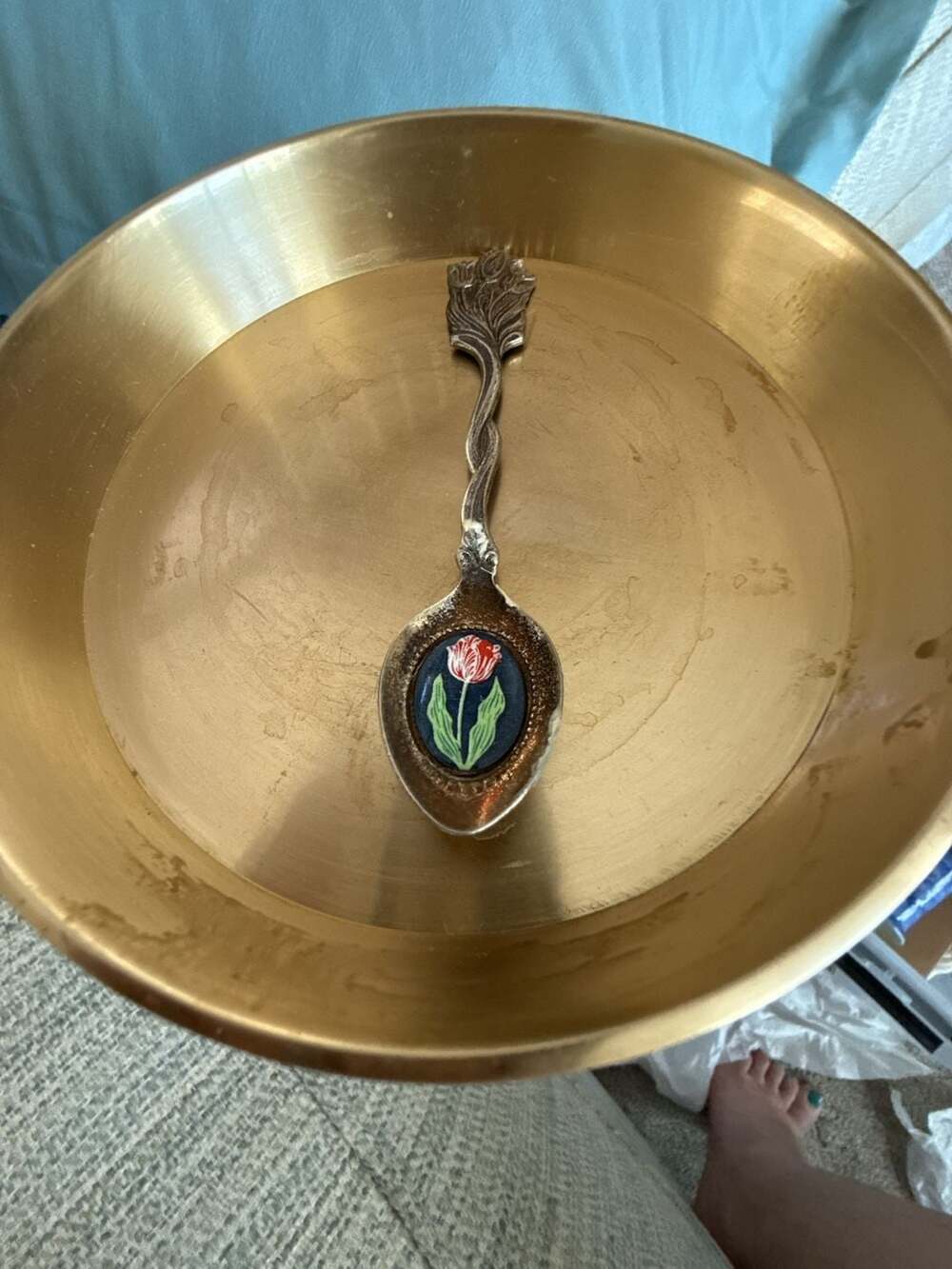 Breck's Founded 1818 Silverplate Holland Tulip Souvenir Spoon